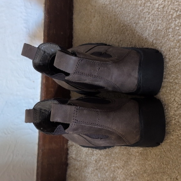 Zara Womens Suede Pull On Platform Ankle Boots Brown US 6.5  EU 37 - Picture 8 of 14